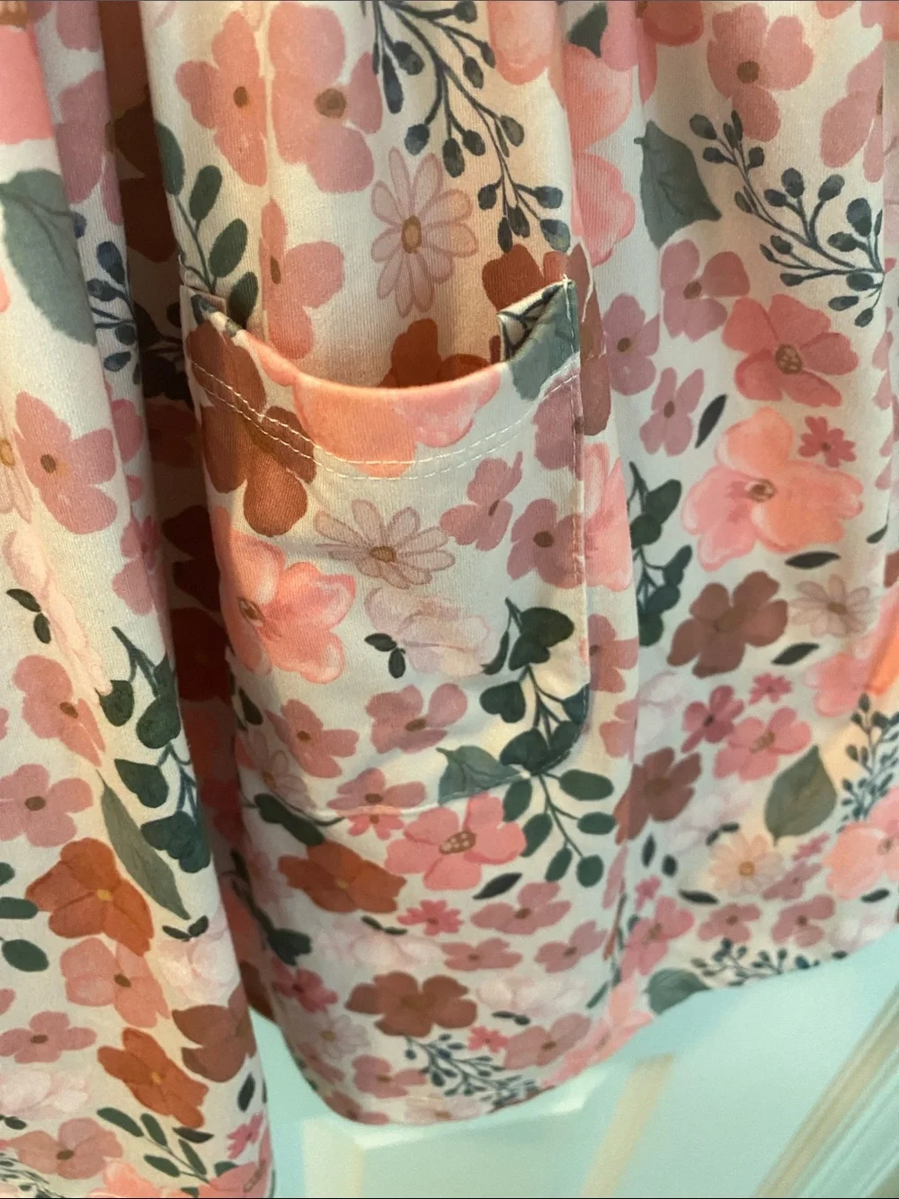 Mila & Rose Pretty Pink 3/4 Sleeve Pocket Twirl Dress Size 5/6